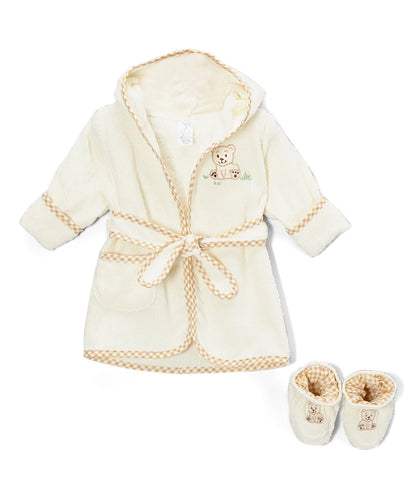 Terry Bathrobe with Booties