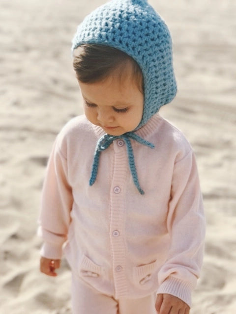 Baby Classic Side Rib Cardigan Sweater Knit (Organic Cotton)