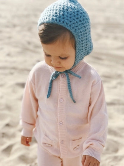 Baby Classic Side Rib Cardigan Sweater Knit (Organic Cotton)