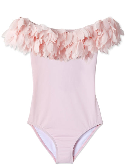 Pink Swimsuit with Petals