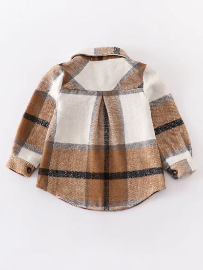 Mustard Plaid Cardigan Mommy & Me Top