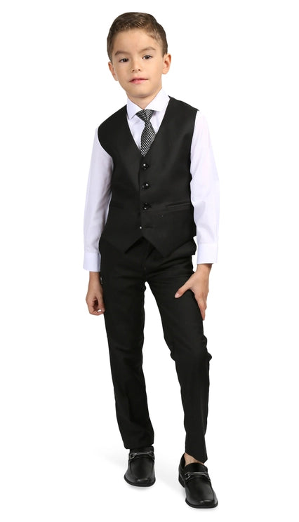 Ferrecci Boys Jax Jr 5pc Suit Set Black
