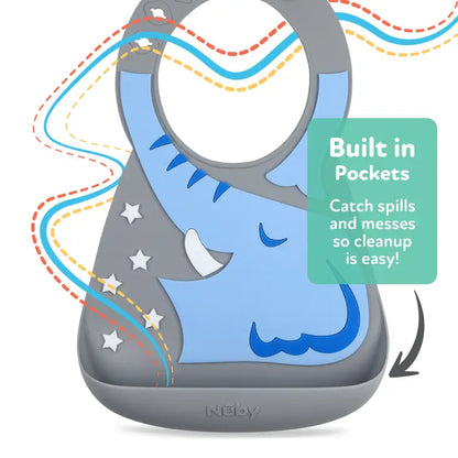 3-D Silicone Bibs with Scoop