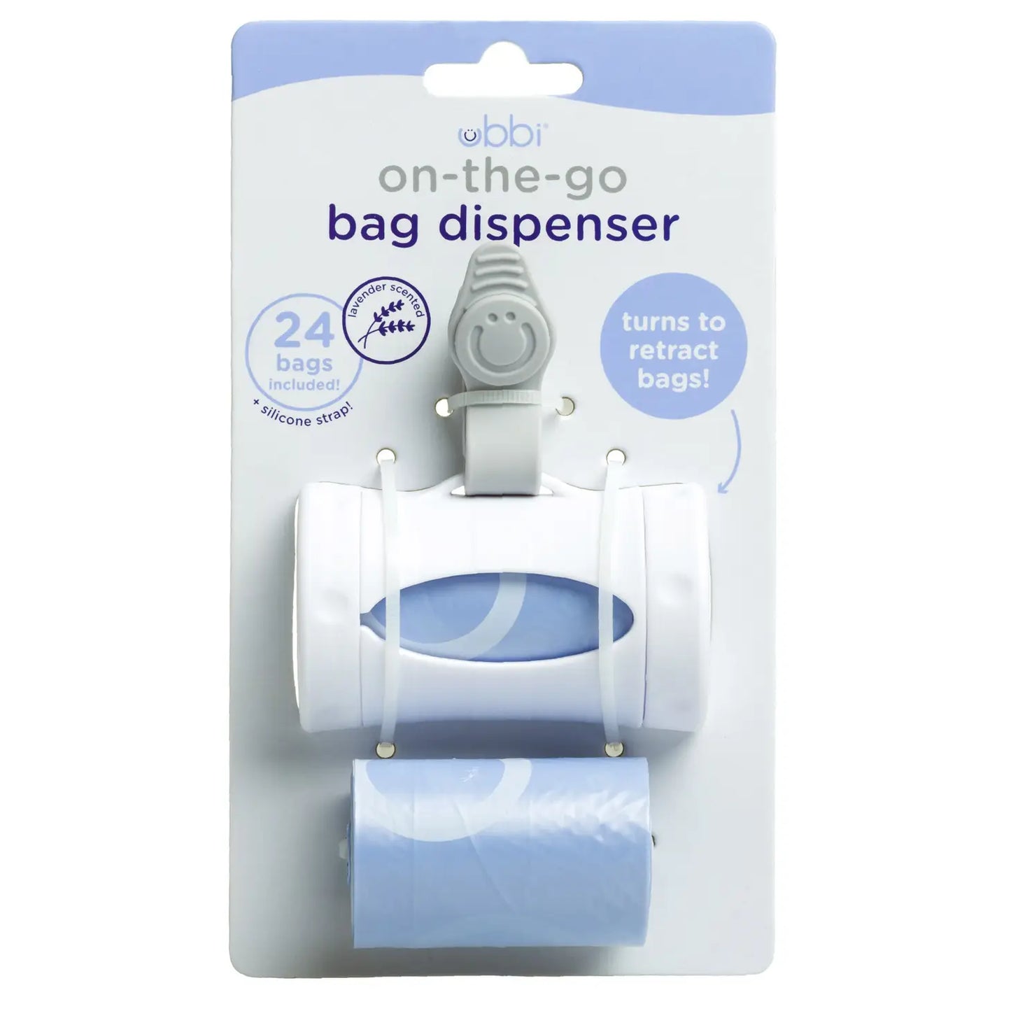 Gray Retractable Bag Dispenser