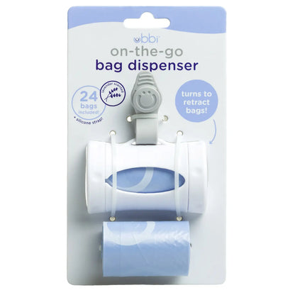 Gray Retractable Bag Dispenser