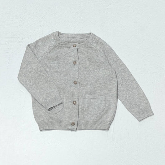 Milan Pastel Baby Button Cardigan Sweater (Organic Cotton)
