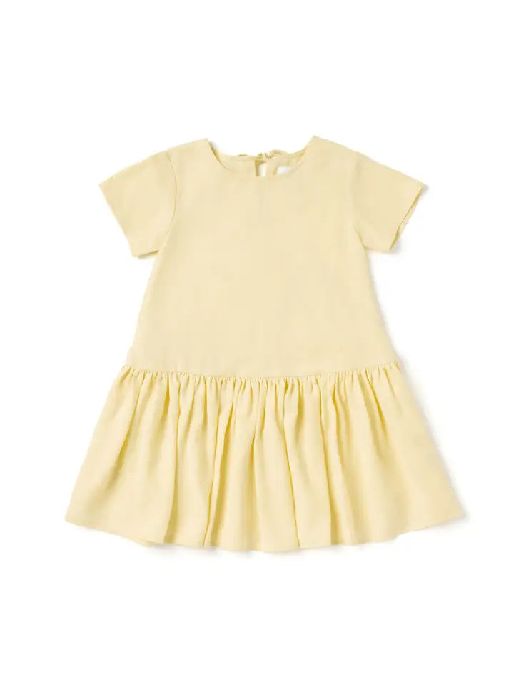 Baby Hi-Low Drop Waist Dress - Mocha