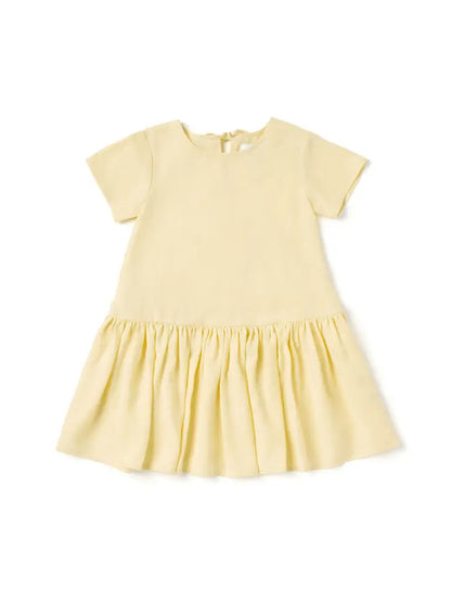 Baby Hi-Low Drop Waist Dress - Mocha