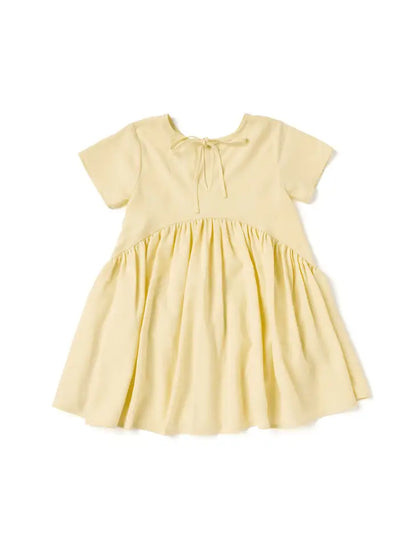 Baby Hi-Low Drop Waist Dress - Mocha