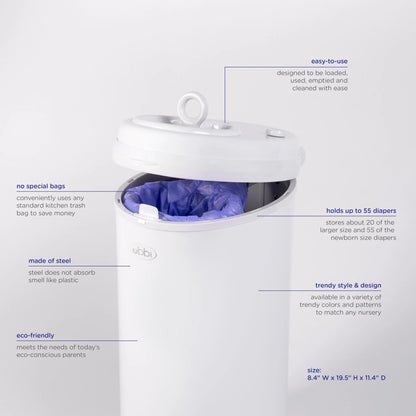 Rainbow Diaper Pail