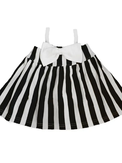 Sale Black White Striped Baby Girl Organic Tunic Top Dress