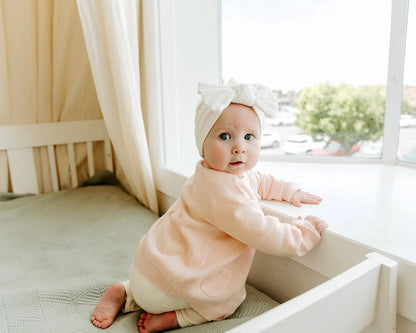 Milan Pastel Baby Button Cardigan Sweater (Organic Cotton)