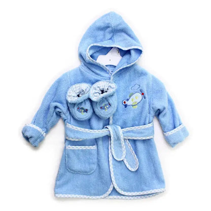 Terry Bathrobe with Booties