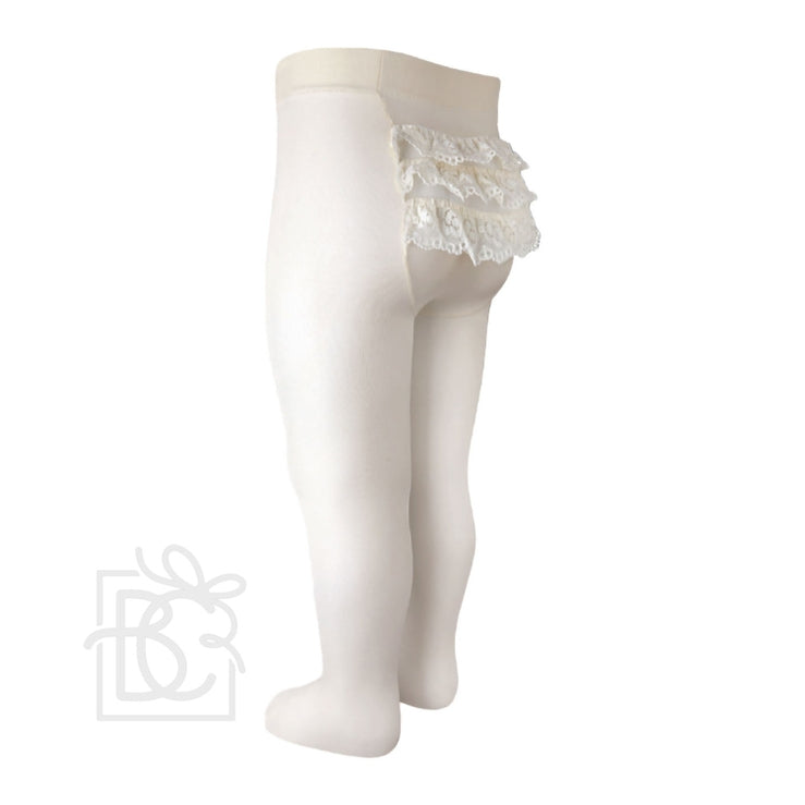 Bottom Lace Microfiber Tights