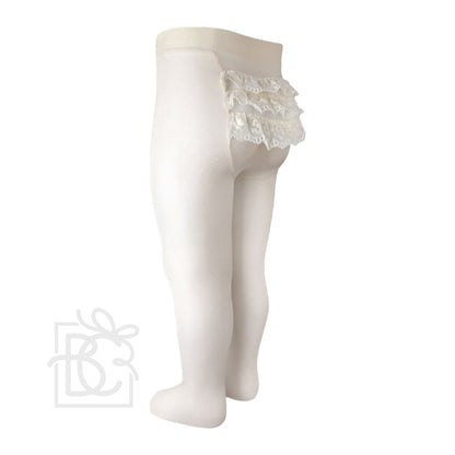 Bottom Lace Microfiber Tights