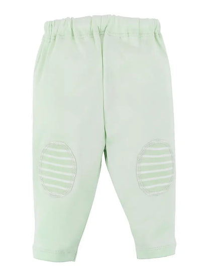 Organic Baby Oval Knee Patch Pant- Sage