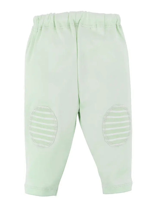 Organic Baby Oval Knee Patch Pant- Sage