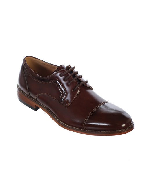 Boys Matte Leather Shoes