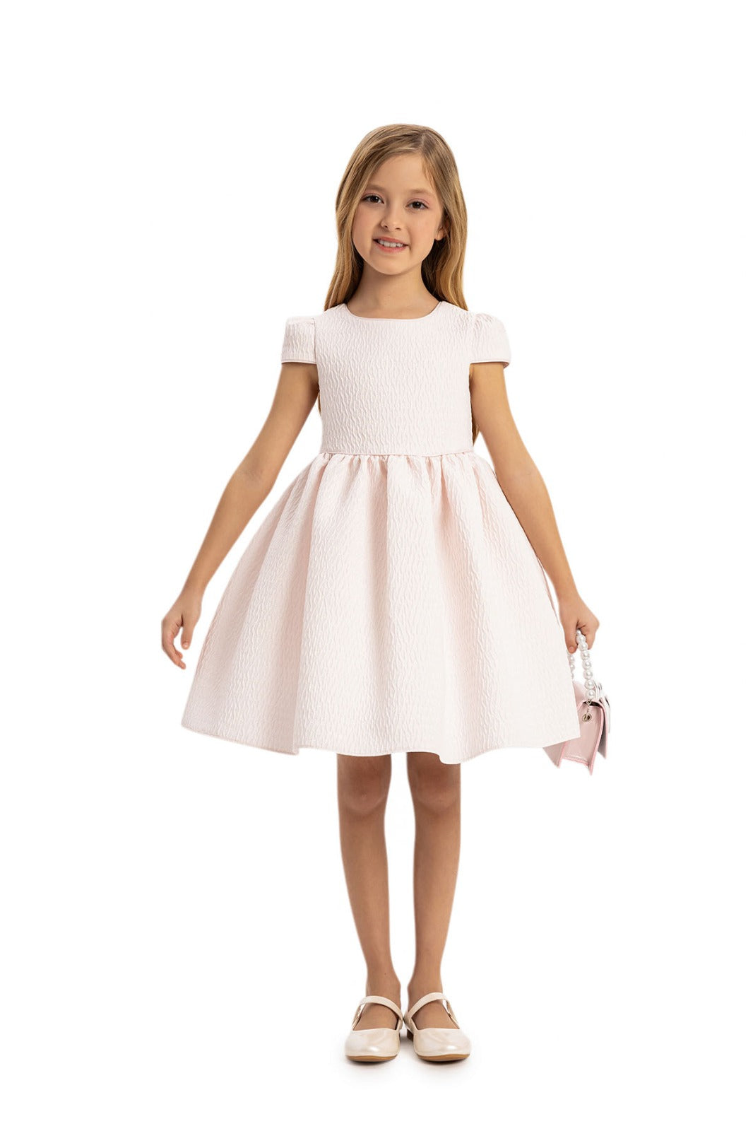 Light pink dress and jacket set