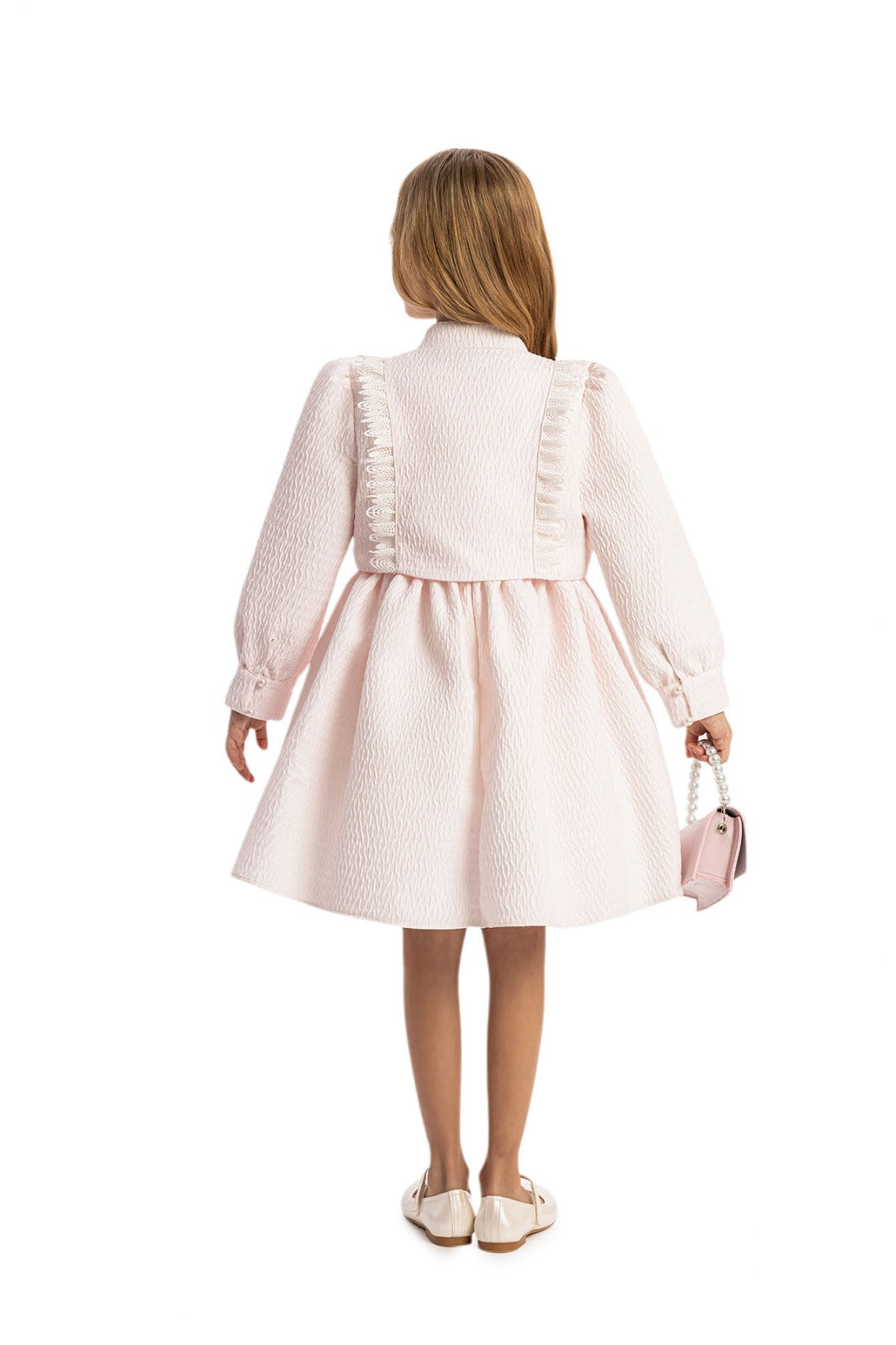 Light pink dress and jacket set