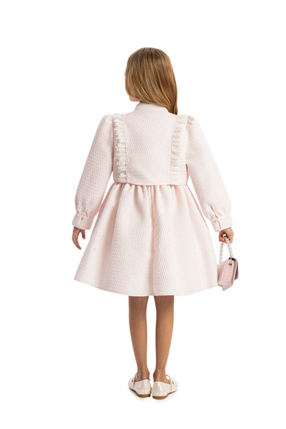 Light pink dress and jacket set